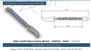 AHSAP SAC KASA TEKLI KAMA HORTUMLU BEYAZ